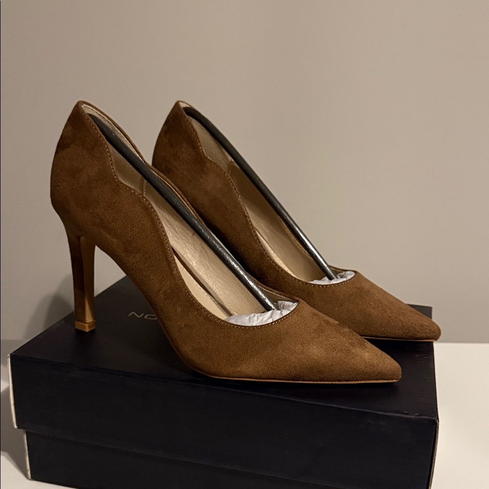 French Connection Brown Heels - Sz 7 - NIB